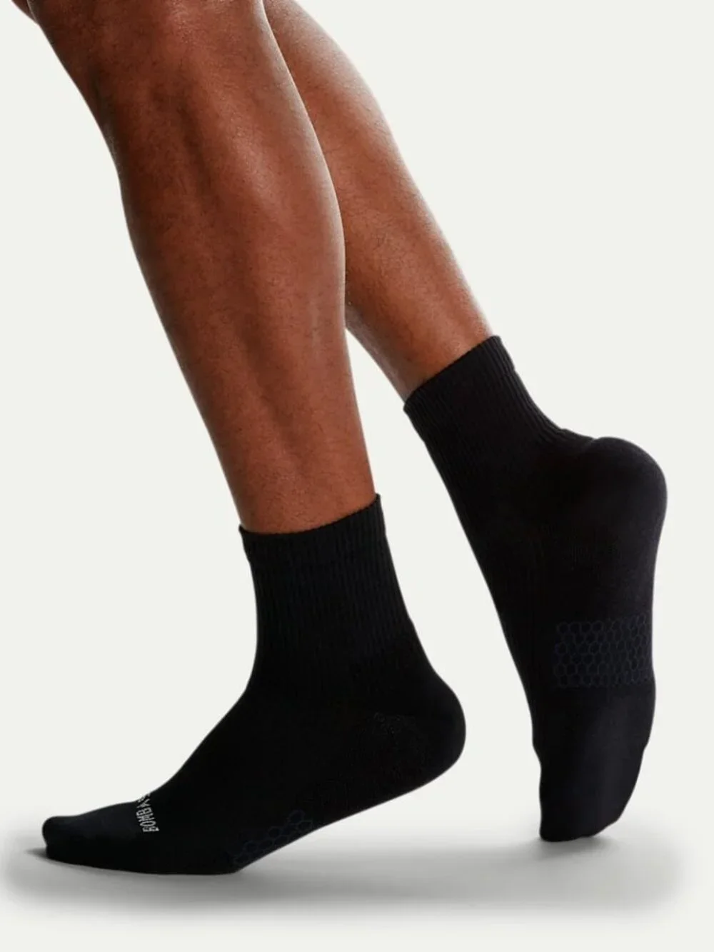 BOMBAS Unisex Modern Rib Quarter Socks Black- MED Womens 8-10.5 Mens 6-9 NWT
